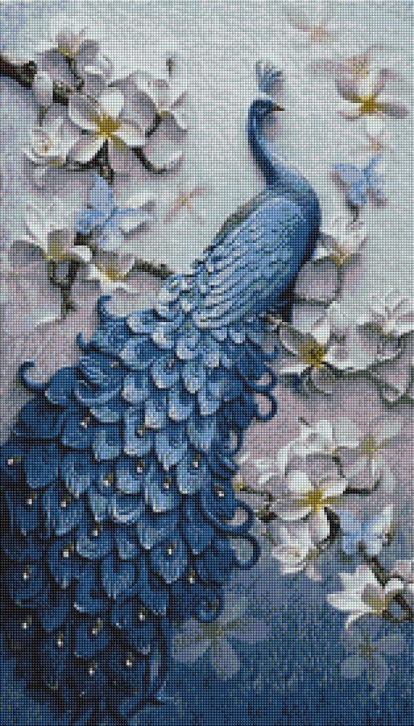 Diamond painting il pavone - immagine 2