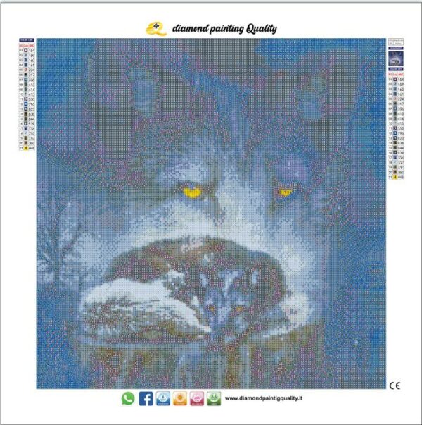 Diamond painting i lupi - immagine 3