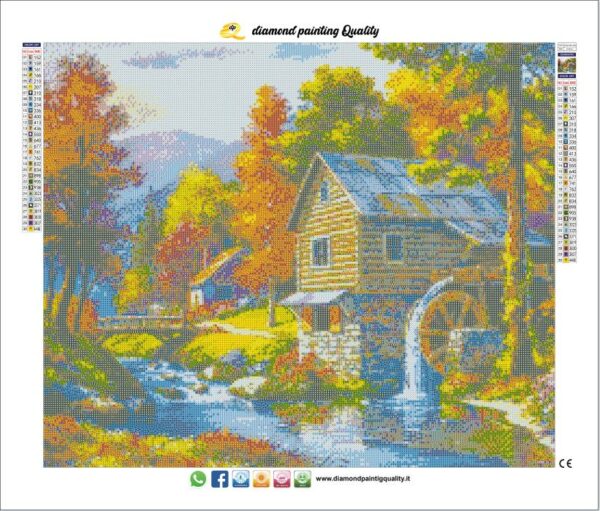 Diamond painting Il mulino - immagine 3