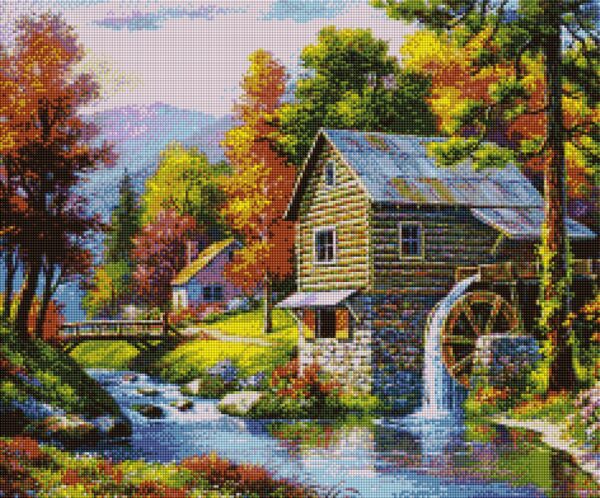 Diamond painting Il mulino - immagine 2