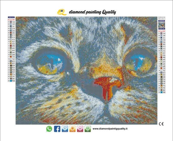 Diamond painting il gatto - immagine 3