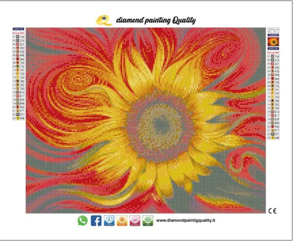 Diamond painting Il girasole - immagine 3