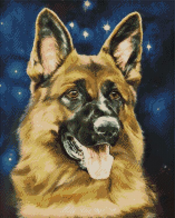 Diamond painting Pastore tedesco - immagine 2
