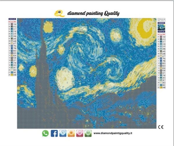 Diamond painting La notte - immagine 3