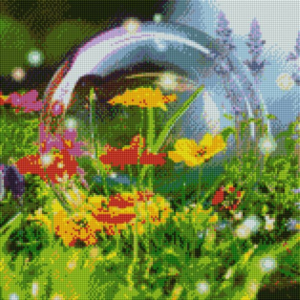Diamond painting Bolla fiorita - immagine 2