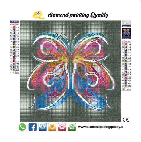 Diamond painting La farfalla - immagine 3