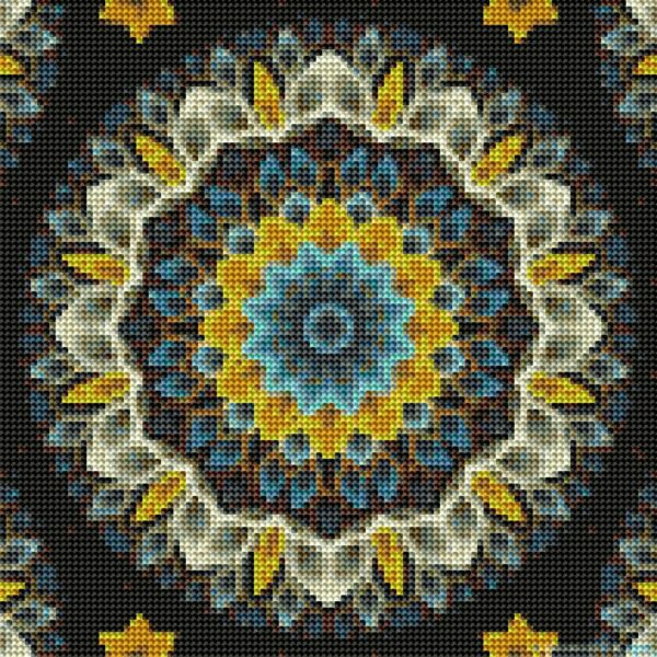 Diamond painting Mandala yellow - immagine 2