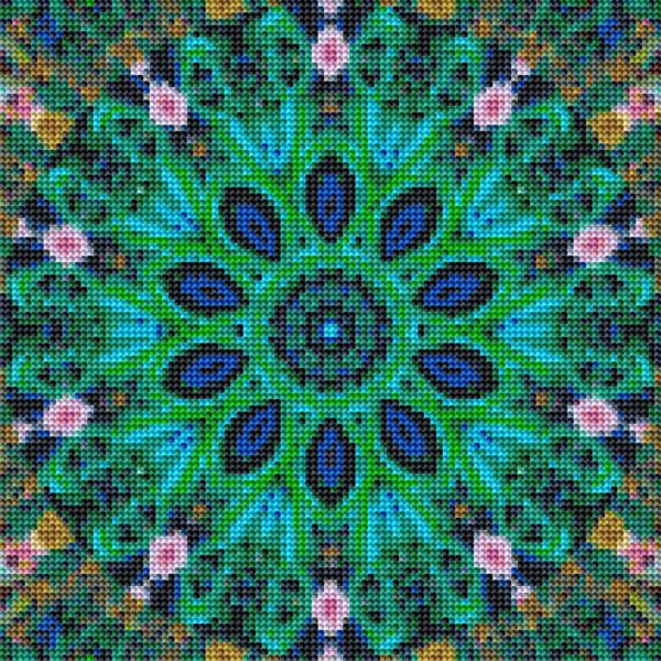 Diamond painting Mandala green - immagine 2