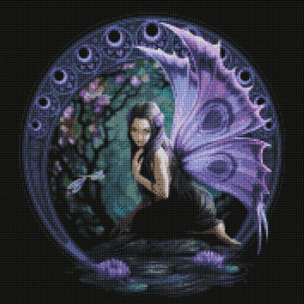 Diamond painting Fata viola - immagine 2