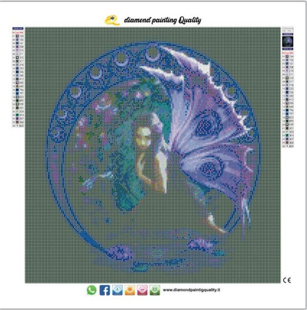 Diamond painting Fata viola - immagine 3