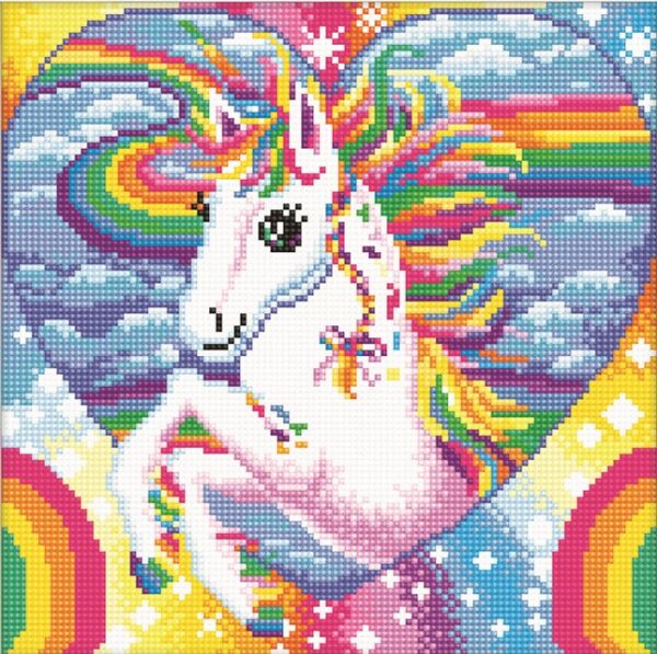 Diamond painting Rainbow Unicorn - immagine 2