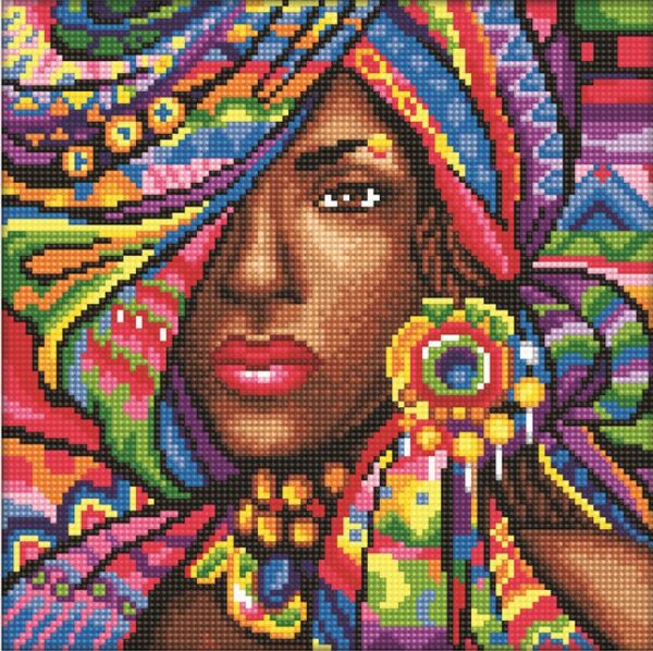 Diamond painting African girl - immagine 2