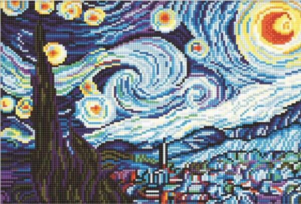 Diamond painting La notte iridescente - immagine 2