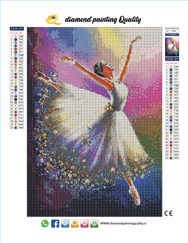 Diamond painting Ballerina - immagine 2