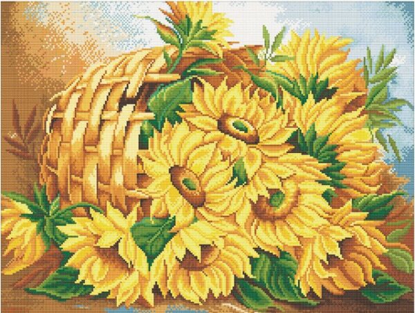 diamond painting i girasoli