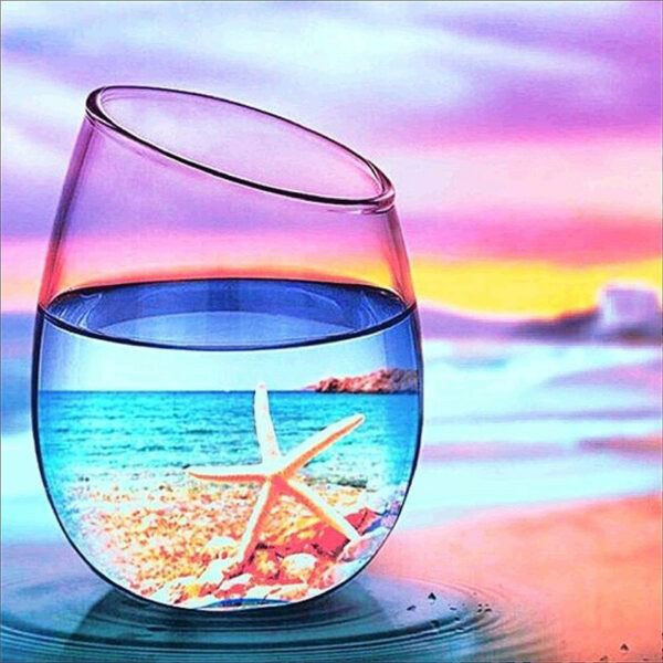 diamond painting summer glass
