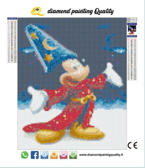 Diamond painting Topolino Mago - immagine 3