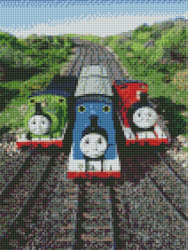 Diamond painting Friendly Train - immagine 2