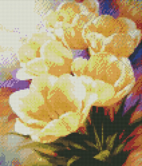 Diamond painting Yellow Tulips - immagine 2