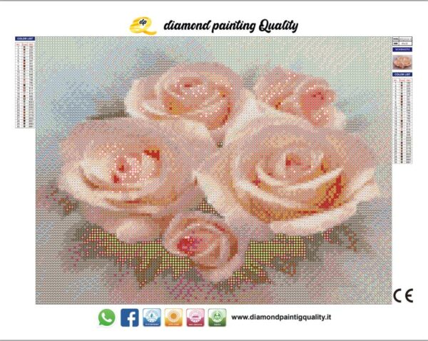 Diamond painting Rose Rosa - immagine 3