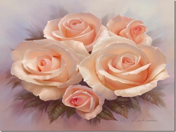 diamond painting rose rosa