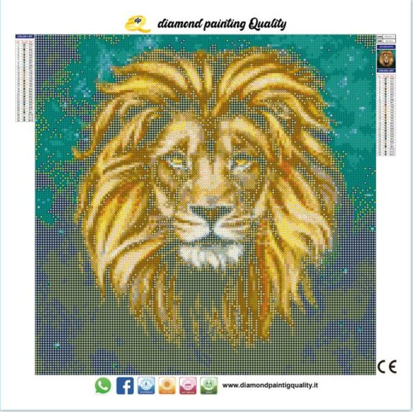 Diamond painting Leone - immagine 3