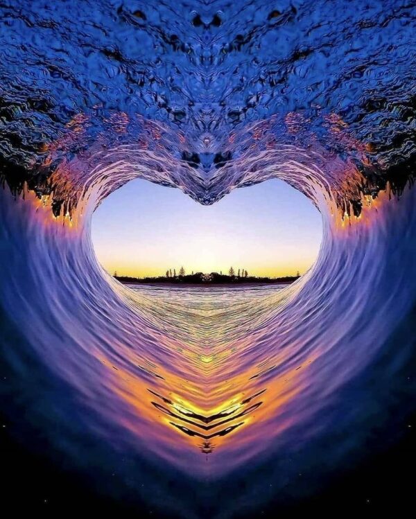 diamond painting heart wave