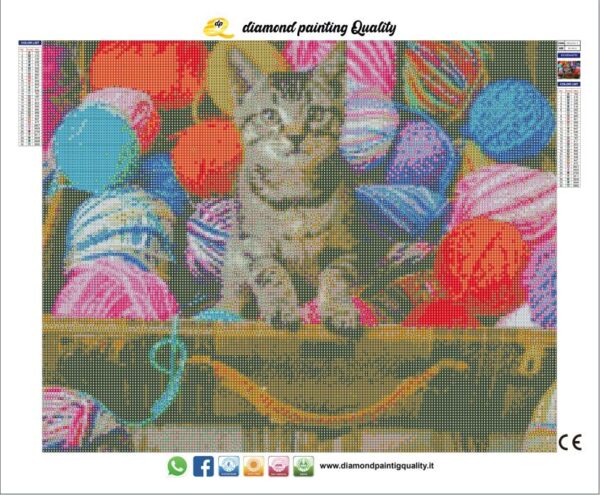 Diamond painting Gatto Creativo - immagine 3