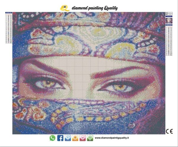 Diamond painting Indian Eyes - immagine 3
