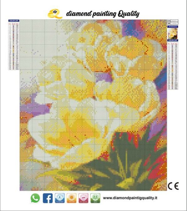 Diamond painting Yellow Tulips - immagine 3