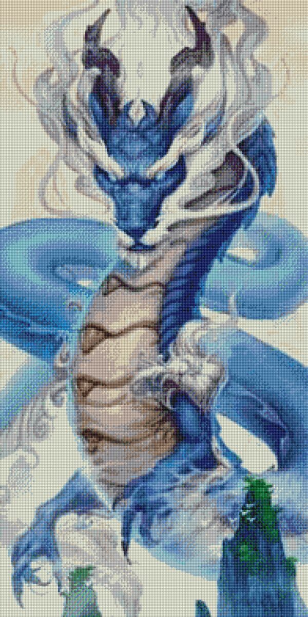 Diamond painting Blue Dragon - immagine 2