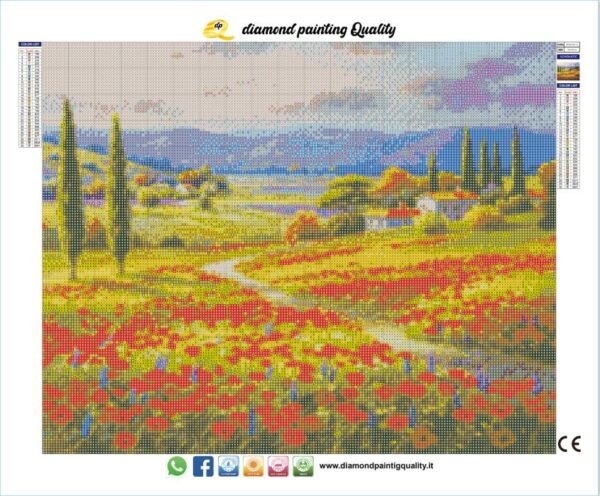 Diamond painting Paesaggio Estivo - immagine 3