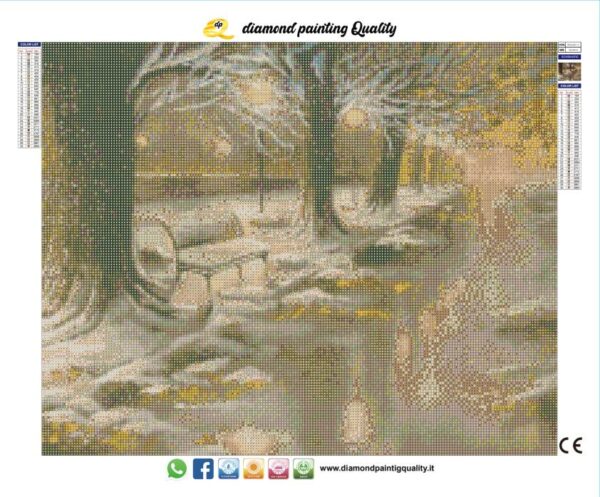 Diamond painting Notte Innevata - immagine 3