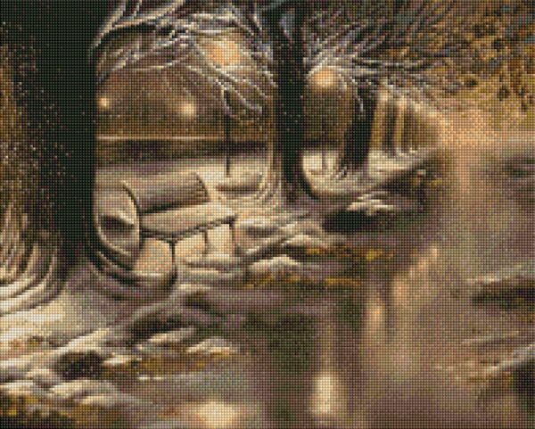 Diamond painting Notte Innevata - immagine 2
