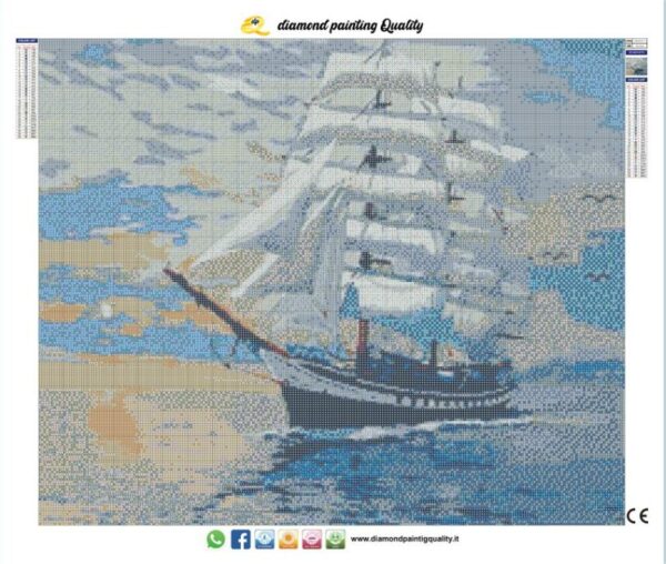 Diamond painting Il Veliero - immagine 3