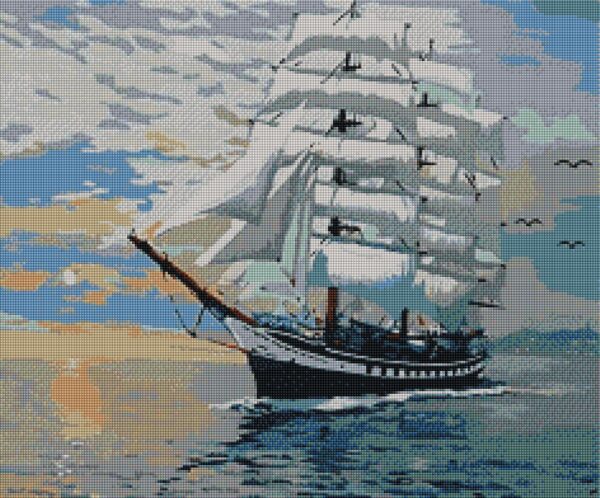Diamond painting Il Veliero - immagine 2