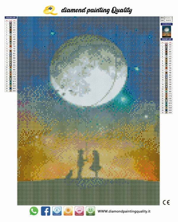 Diamond painting Honey Moon - immagine 3
