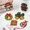 BETESSIN 36 Adesivi Diamond Painting Natalizi Con Kit Completo - Babbo Natale, Renna, Albero