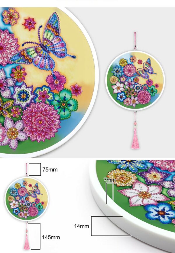 Diamond Painting Farfalla sui fiori - immagine 2