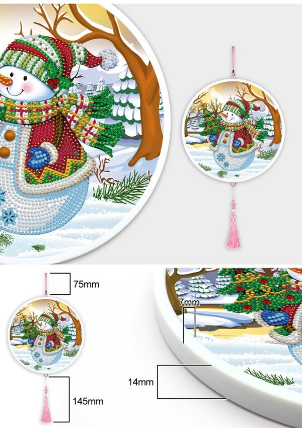 Diamond Painting Pupazzo di neve - immagine 2