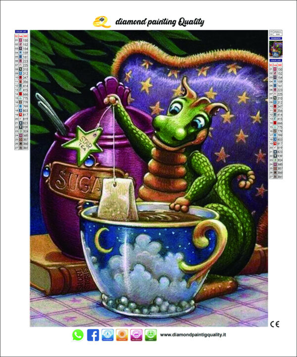 Diamond Painting Tea Time - immagine 2