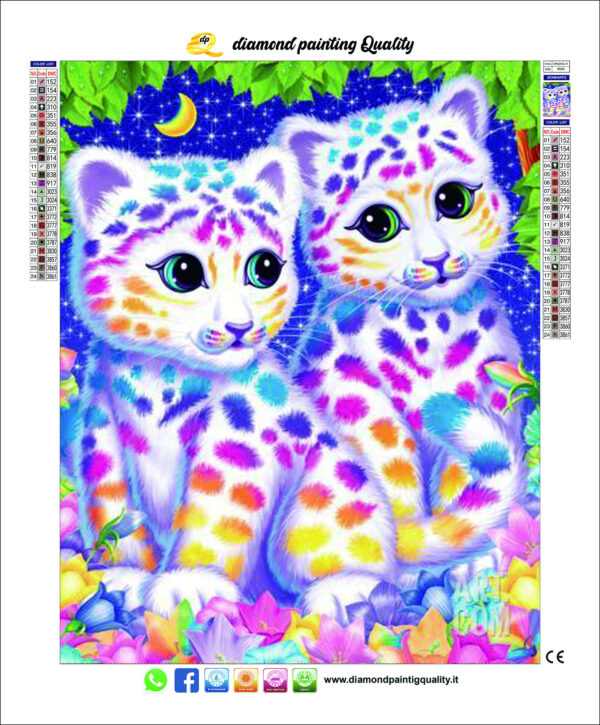 Diamond Painting Tigrotti gemelli - immagine 2
