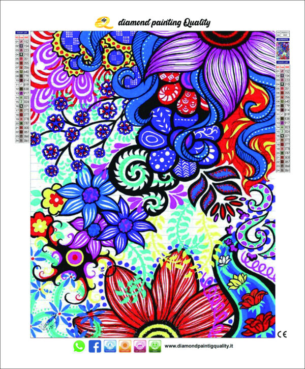 Diamond Painting Dipinto Floreale - immagine 2