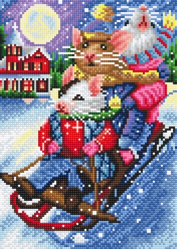 Diamond painting Happy Snow - immagine 2
