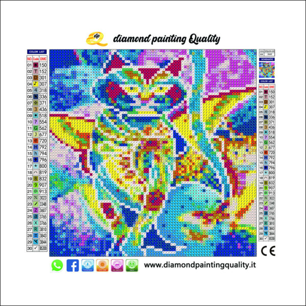 Diamond painting Luminous Cat - immagine 3
