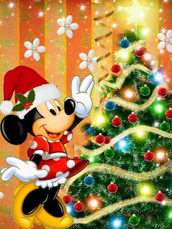 diamond painting minnie christmas