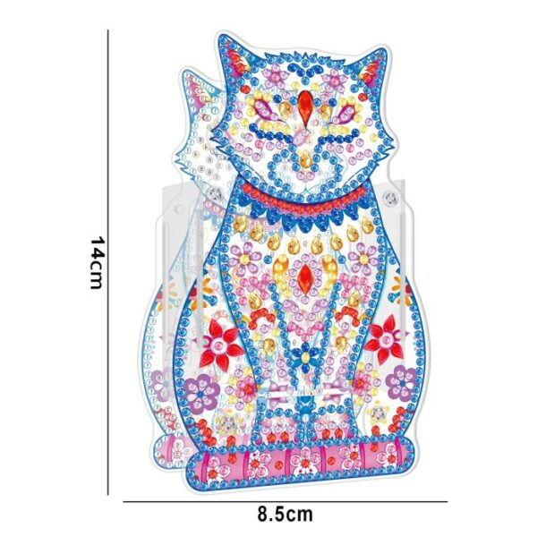 diamond painting portachiavi gatto