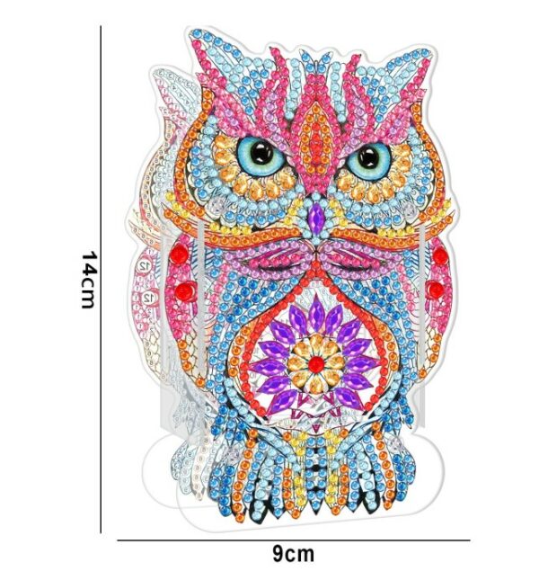 diamond painting portapenne gufo