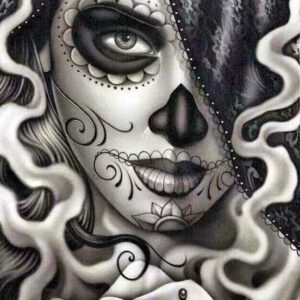 diamond painting dark lady