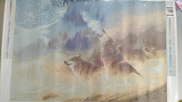 Diamond Painting Lupi nella Nebbia - immagine 2